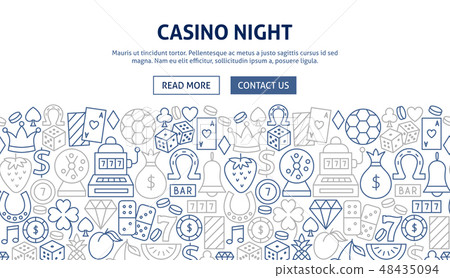 Casino Night Banner Design Casino Night Banner Design 48435094