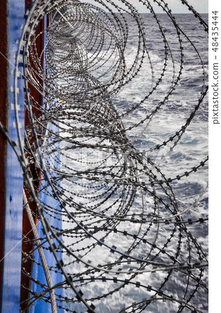 Pirate protection measures onboard merchant ship 48435444