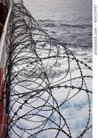 Pirate protection measures onboard merchant ship Pirate protection measures onboard merchant ship 48435447