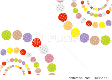 Patchwork fabric dots ball square background material postcard Patchwork fabric dots ball square background material postcard 48435448
