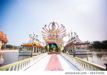 Buddhist temple in koh Samui, Thailand. Buddhist temple in koh Samui, Thailand. 48435698