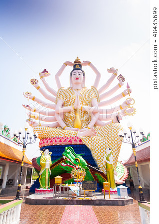 Buddhist temple in koh Samui, Thailand. Buddhist temple in koh Samui, Thailand. 48435699