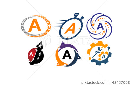 Logotype A Modern Template Set 48437098