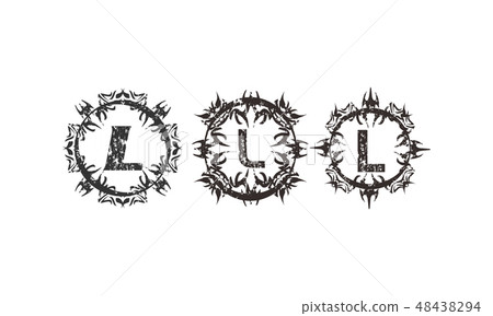Rough Letter L Template Set Rough Letter L Template Set 48438294