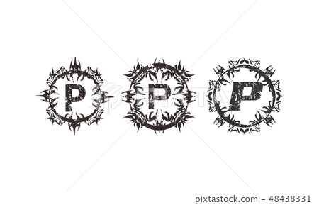 Rough Letter P Template Set Rough Letter P Template Set 48438331