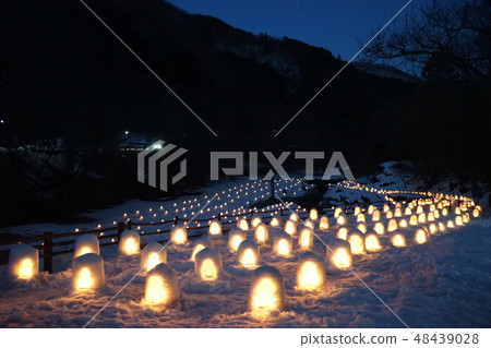 February Nikko 233 Yunishigawa Onsen · Sawaguchi riverbed mini Kamakura venue · Snowscape light up 48439028