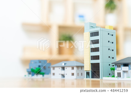 房地產圖像微型模型房子 房地產圖像微型模型房子 48441259