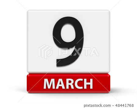 Cubes calendar 9th March Cubes calendar 9th March 48441768