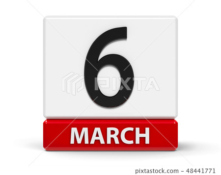 Cubes calendar 6th March 48441771