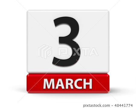 Cubes calendar 3rd March Cubes calendar 3rd March 48441774