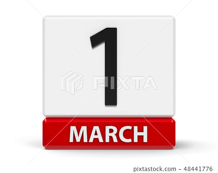Cubes calendar 1st March 48441776