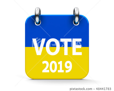 Vote election 2019 icon calendar Vote election 2019 icon calendar 48441783
