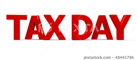 TAX DAY text TAX DAY text 48441786