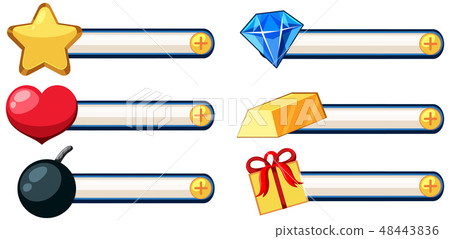 Set of game elemant Set of game elemant 48443836