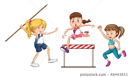 Set of sport sport athletes Set of sport sport athletes 48443851