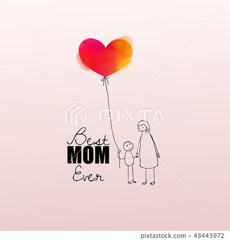 Mother's day. Mom and child Mother's day. Mom and child 48443972