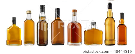 whiskey bottle isolated 48444519