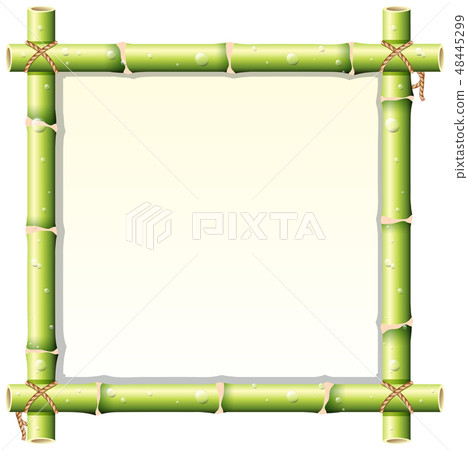 Border design with bamboo stem Border design with bamboo stem 48445299
