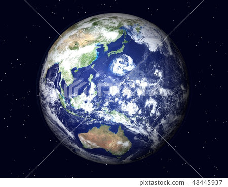 Earth (a huge typhoon in the vicinity of Japan) Star 48445937