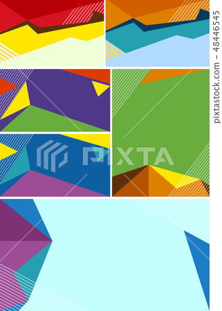 Different background design with colorful shapes 48446545