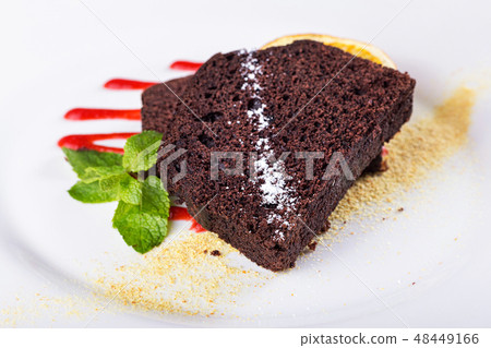 piece of chocolate pie piece of chocolate pie 48449166