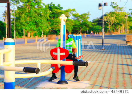 exercise fitness equipment in public park exercise fitness equipment in public park 48449571