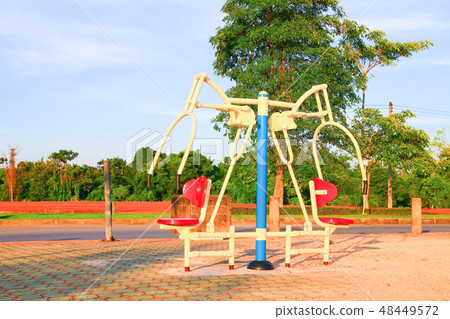 exercise fitness equipment in public park exercise fitness equipment in public park 48449572