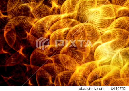 Gold flame abstract background. - Stock Illustration [48450762] - PIXTA