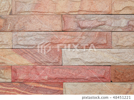 brick wall sandstone texture vintage background  48451221