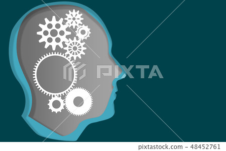Human head jigsaw. innovation management 48452761