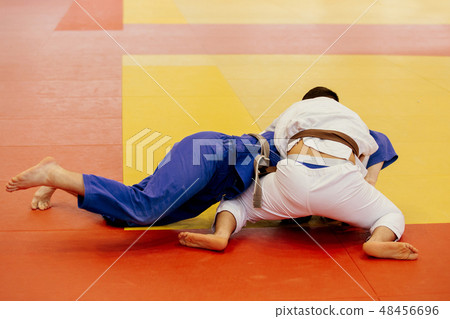 match judo two judokas 48456696
