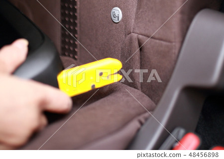 Isofix 司机外出人体部分零件面无乘客车女高级手 图库照片