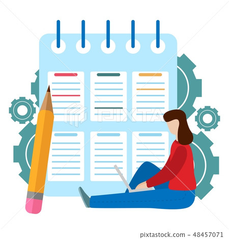 Successful completion of business tasks. - Stock Illustration [48457071 ...