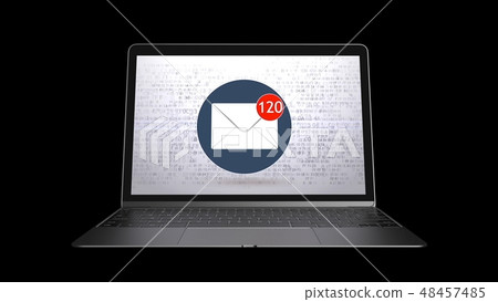 Emails, spam. A large number of emails have been delivered. 48457485