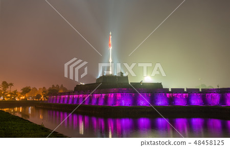 Flag tower at the Imperial City in Hue, Vietnam Flag tower at the Imperial City in Hue, Vietnam 48458125