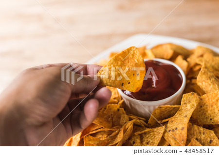 mexican nachos chips 48458517