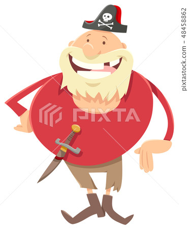 fantasy pirate cartoon illustration fantasy pirate cartoon illustration 48458862
