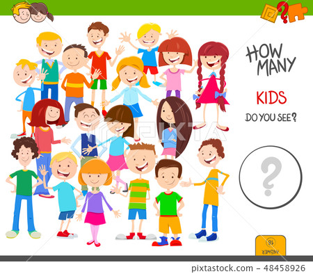 counting cartoon kids educational game counting cartoon kids educational game 48458926