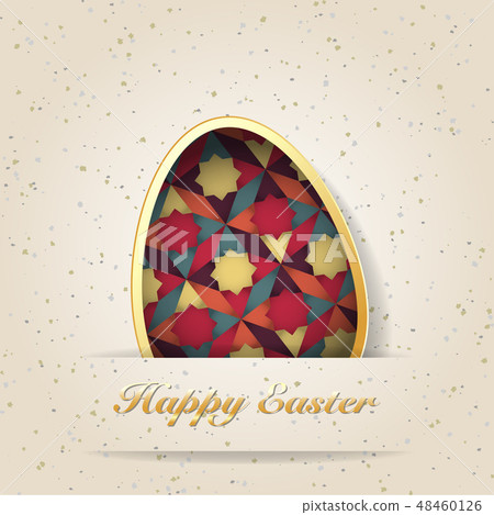 Easter background easter eggs spring collection 48460126