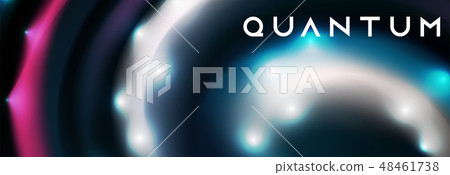 futuristic twisted dots vector background  48461738