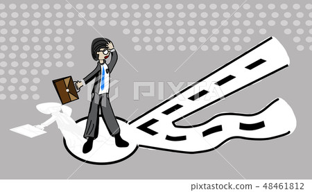 Businessmen and path selection in working  48461812