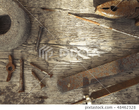 Different  nails and copper wire  48462328