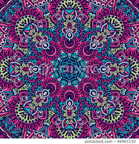 Abstract festive colorful mexican vector - Stock Illustration [48463138 ...