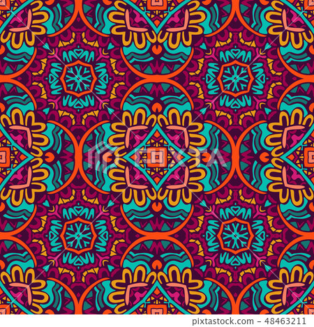 Abstract geometric seamless pattern ornamental. Abstract geometric seamless pattern ornamental. 48463211