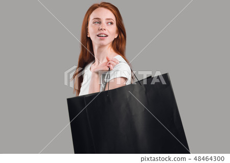 ginger beautiful girl gets pleasure from shopping ginger beautiful girl gets pleasure from shopping 48464300