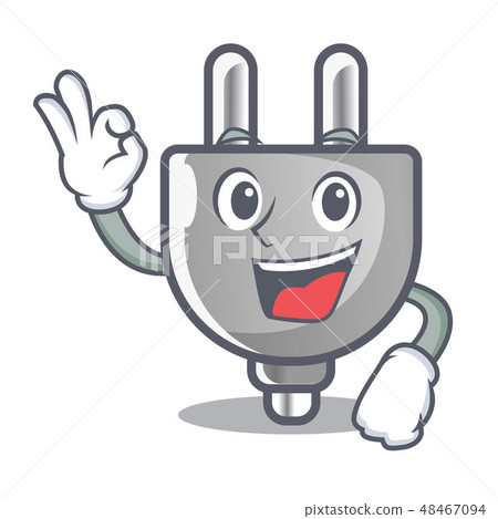 Okay power plug in the character shape 48467094