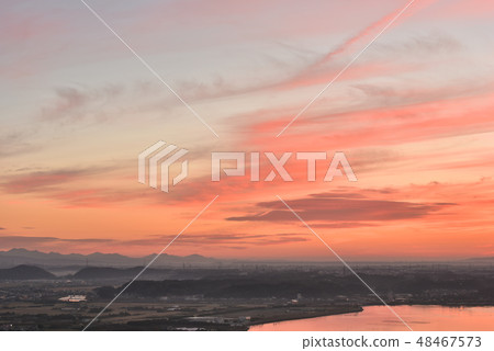 Oku Hamana Lake Morning glow Oku Hamana Lake Morning glow 48467573