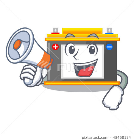 With megaphone accomulator in the a character shape With megaphone accomulator in the a character shape 48468154