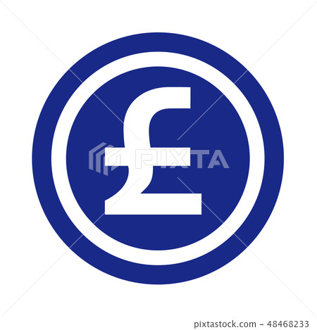 Pound Currency Symbol Coin Silhouette Uk Stock Ilration Pound Currency Symbol Coin Silhouette
