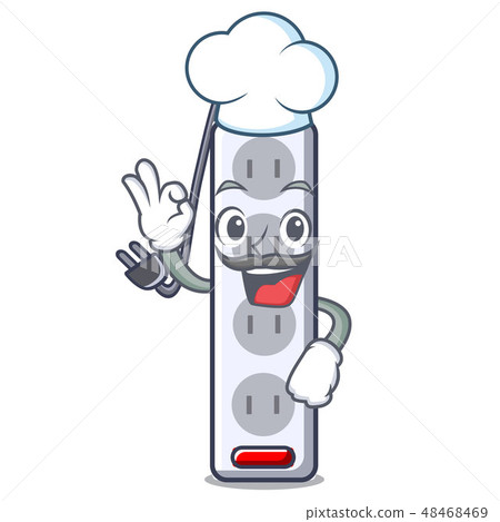 Chef power strip attaches the cartoon table 48468469